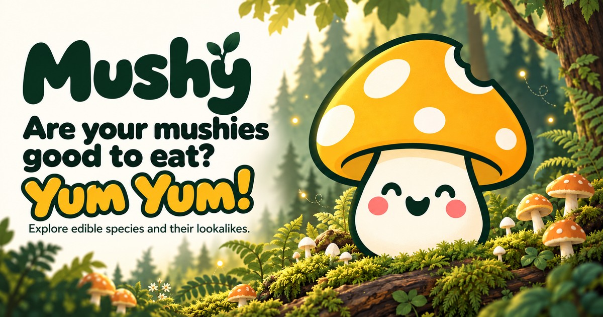 Mushy: Are your mushies good to eat? Yum Yum!
